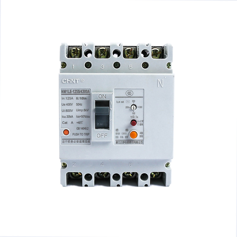正泰漏电断路器 NM1LE-125S/4300A 63A 80A 100A 125A