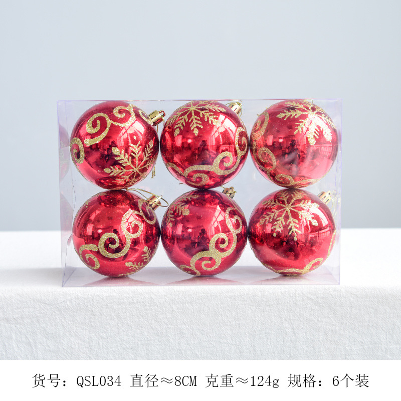 8CM rojo (paquete de 6)
