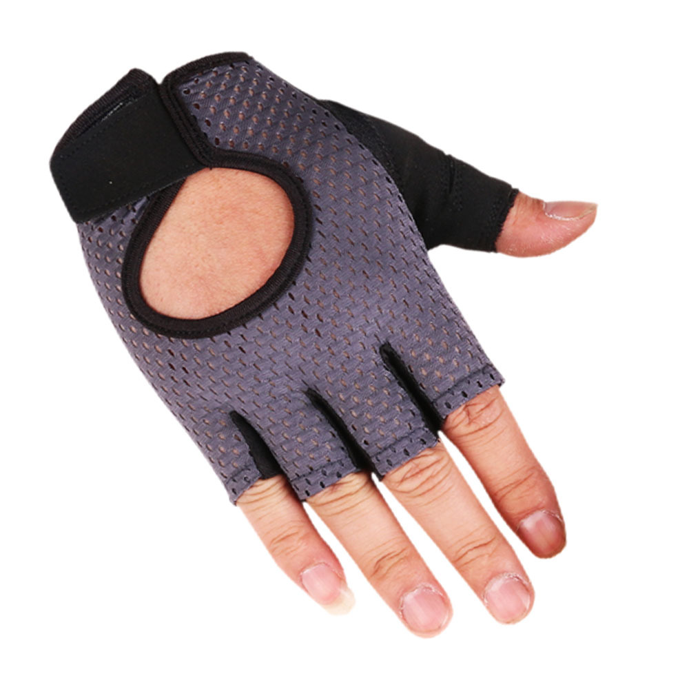 Primavera y verano Delgado transpirable yoga antideslizante medio dedo guantes hombres y mujeres equipo ejercicio fitness deportes bicicleta guantes image 8