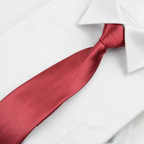 领带男士8cm拉链领带正装商务光面藏青红学生JK职业结婚易拉批发