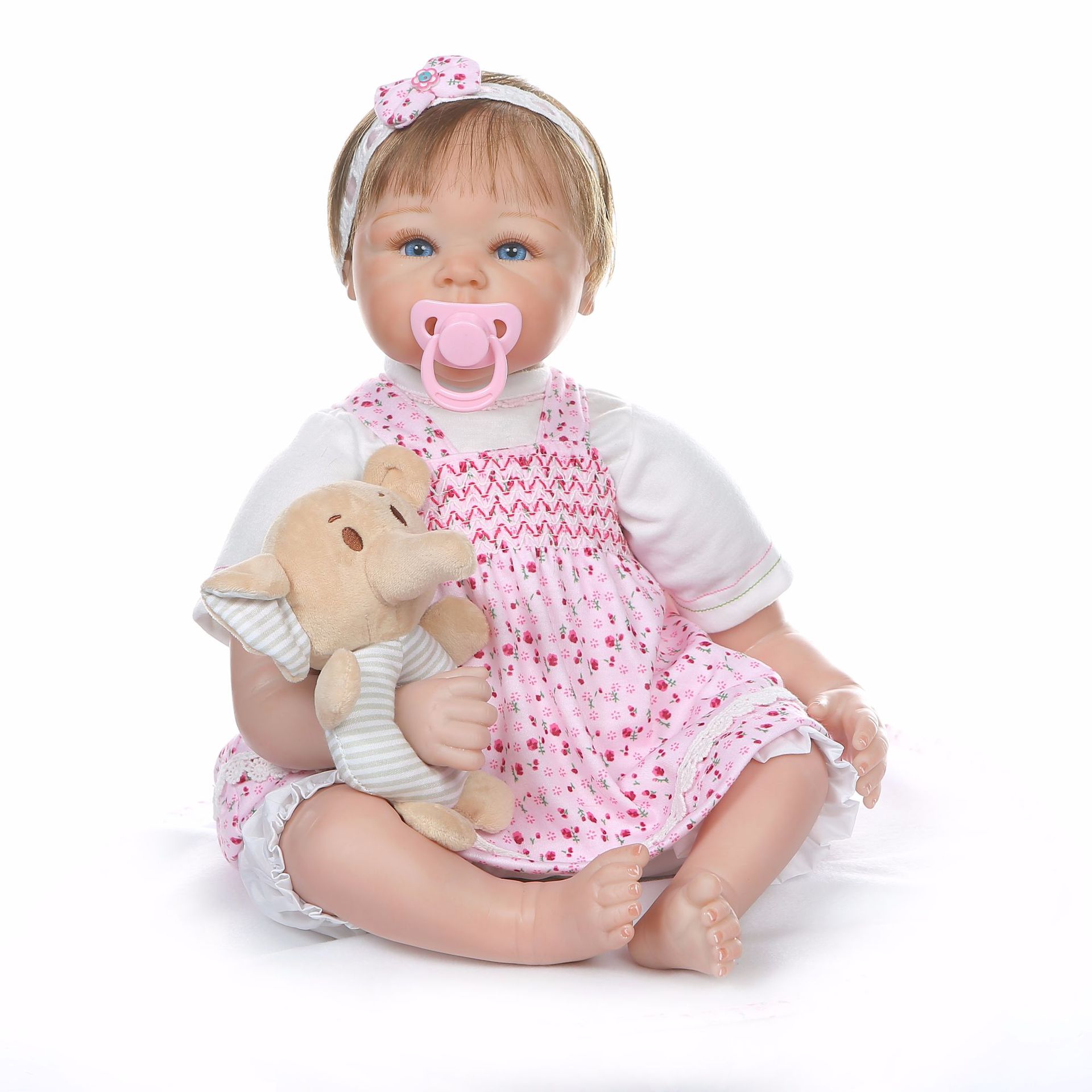 NPK Nueva simulación lindo del bebé floral ropa Día DE LOS NIÑOS regalo hecho a mano