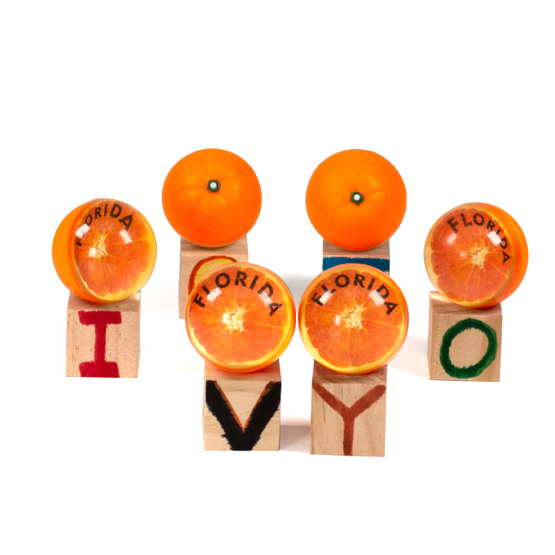 Víctor N ° 47 muñeca bola elástica de los niños educativos juguete cognitivo pinball transparente tridimensional 3D pelota que rebota