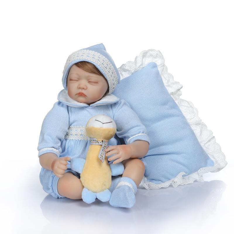 NPK simulación bebé muñeca de silicona tendero recomendar nueva muñeca de tela puede sentarse y mentir