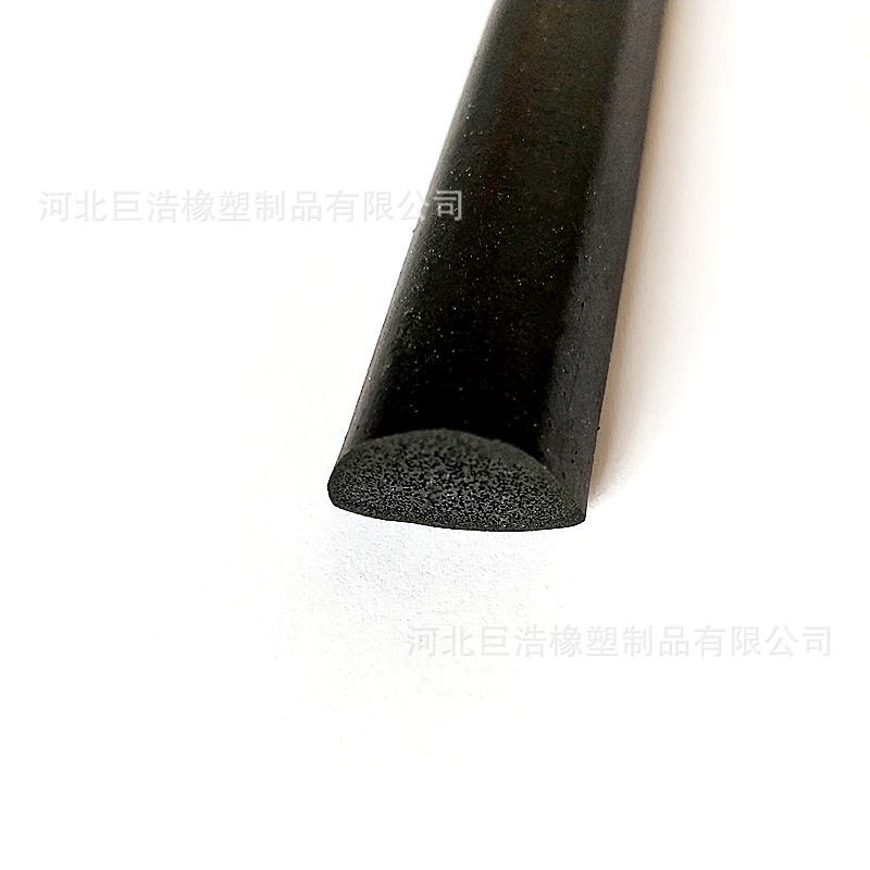 自粘D形EPDM橡胶密封条 三元乙丙汽车密封条 汽车密封车门橡胶条