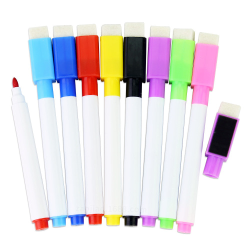 Factory direct selling whiteboard pen multi-color black core water-based environmentally friendly erasable pen with brush can be used as a magnetic advertising LOGO