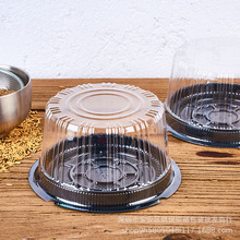 A016 6寸圆形千层慕斯蛋糕包装盒烘焙西点打包盒透明吸塑包装盒子