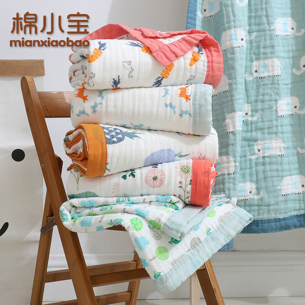 Children's cotton gauze bath towel