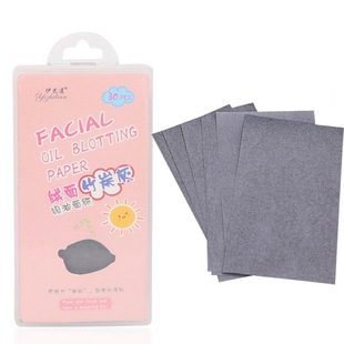 Oil-absorbing facial paper men's and women's face suede green tea oil control effect refreshing makeup Summer 30 pieces boxed