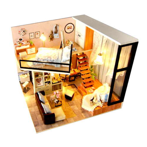 Cross-border diy cabin hand-assembled model toys educational creative gifts children's toys Guangzhou toys