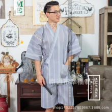 全新甚平日式男士家居服套装纯棉外贸品质日本传统家居服