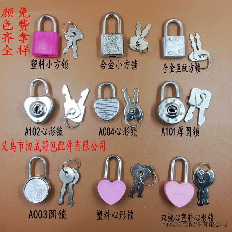 Иу производитель поставляет сплавы маленький замок металлический маленький квадратный замок студент канцелярский замок ноутбук навесной замок