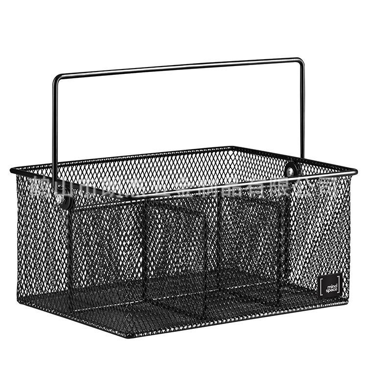 Venta caliente transfronteriza Amazon Venta caliente cuchillo y tenedor cesta de almacenamiento bandeja de cubiertos mesa de hierro vajilla cesta de almacenamiento