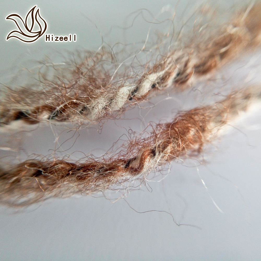 秋冬花式纱线羊毛马海混纺纱4.2支可染色雪花羊毛马海起毛拉毛纱