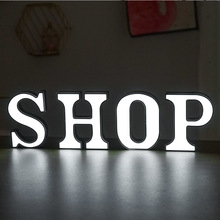 led alphabet light box digital modeling light