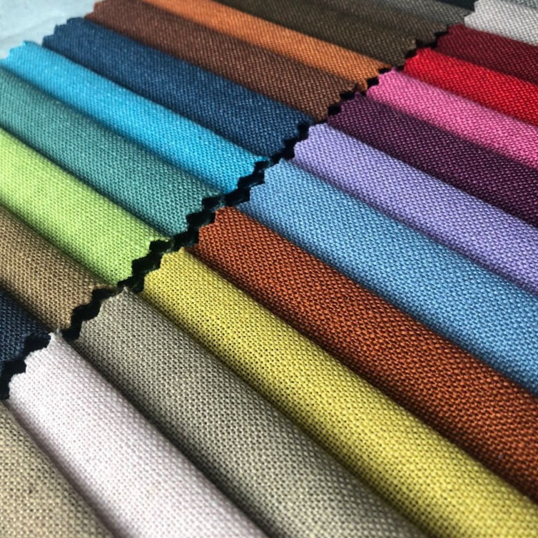 现货批发 加厚亚麻布料 抱枕桌布面料 沙发套布料 防滑面料收纳袋