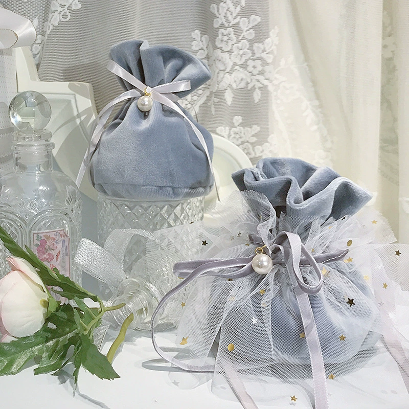 Маленькая Красная книга рекомендую свадебную сумку для конфет марлевая сумка Свадебная коробка для конфет Портативная сумка Европейский Креативный бархатный узел сумки