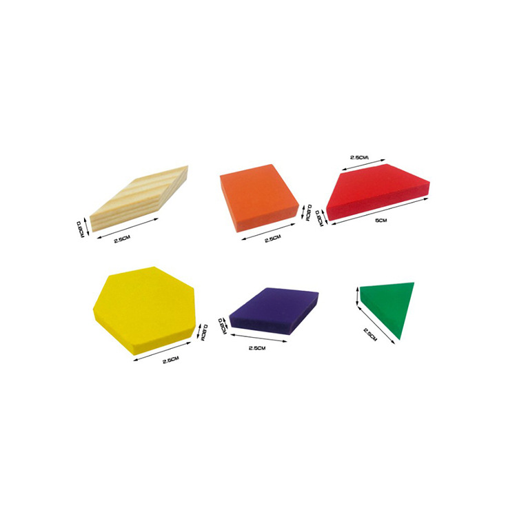 Qiqiao Domino rompecabezas 125 unidades bloques de construcción madera geométricos juguetes educativos al por mayor