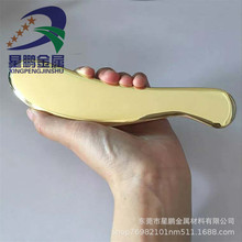 厂家批发h62黄铜片60*150mm h65无铅黄铜刮痧板/纯铜刮痧片