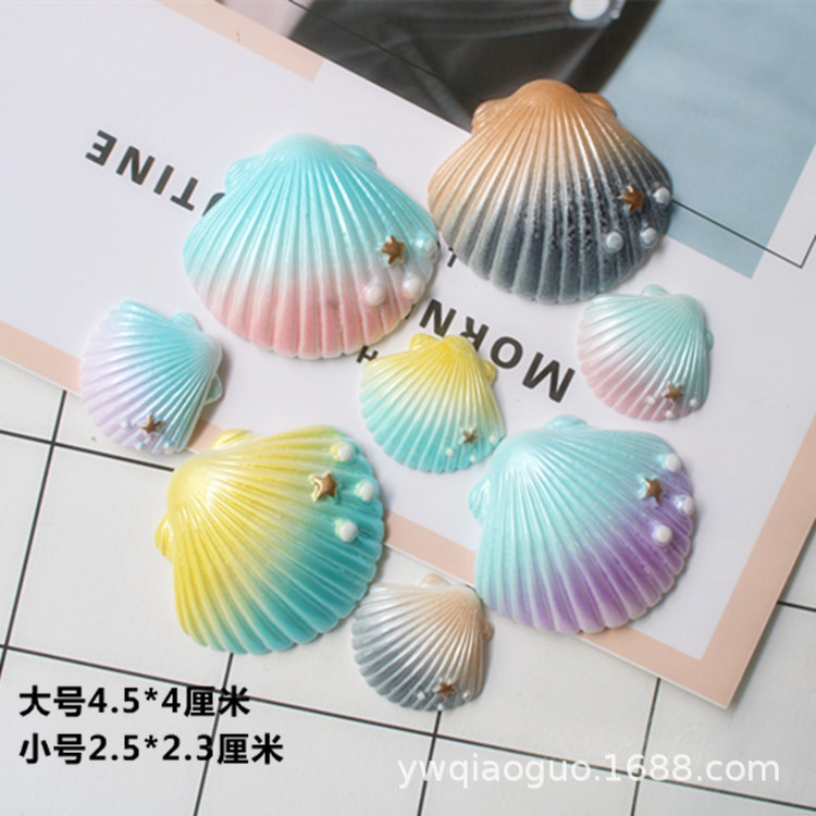Magic color simulation shell resin accessories Ocean series cream mobile phone shell material refrigerator sticker accessories