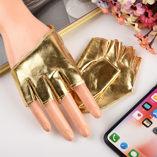 Performance gloves cross-border wholesale half-finger gloves for women, Western and European DS half-palm stage night club pole dancing punk A29-QB