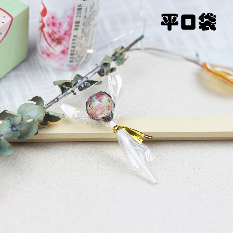 棒棒糖DIY烘焙平口包装袋 食品级透明opp袋多尺寸现货批发