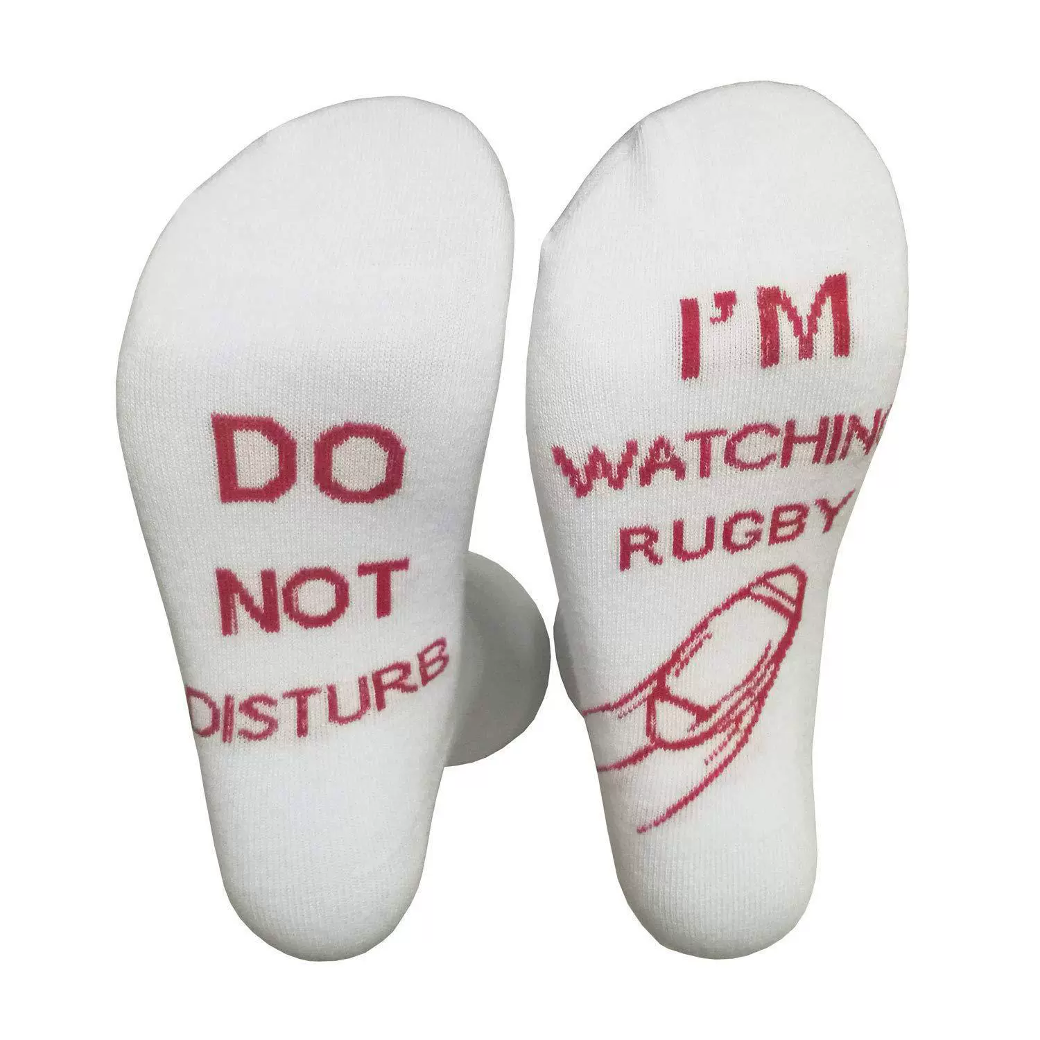DONOTDISTURBI'MWATCHINGRUGBYGOLFOOTBALL футбольные носки до середины голени, хлопчатобумажные, впитывают пот и дезодорируют