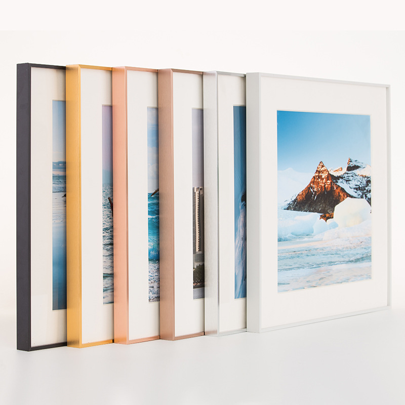 Thin Edge Narrow Edge Aluminum Alloy Photo Frame Square Decorative Picture Frame Poster Frame Photo Puzzle Advertising Frame Wall Hanging Table Thin Edge Narrow Edge Aluminum Alloy Photo Frame Square Decorative Picture Frame Poster Frame Photo Puzzle Advertising Frame Wall Hanging Table