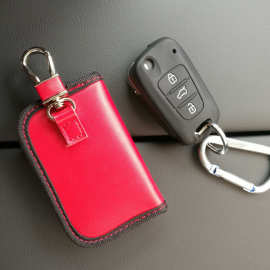 商务防扫描信号套袋 防丢防盗屏蔽汽车钥匙防复制包 带钥匙扣可挂