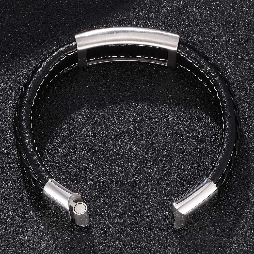 Men's glossy accessory, retro elite bracelet