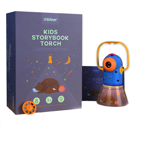 mideer Milu multifunctional story projection children's luminous toy early education story projection sleeping lamp