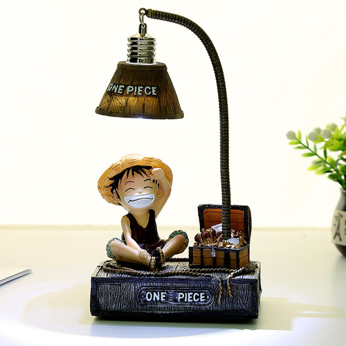 zakka Japanese groceries Luffy night light micro landscape creative cartoon animation resin craft gift small ornaments