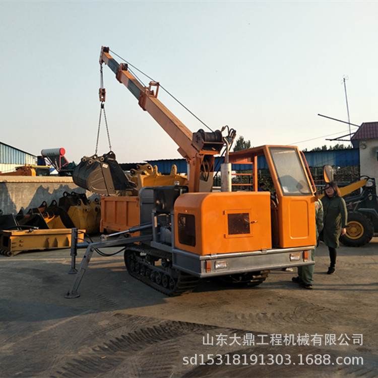 随车吊履带爬山虎 履带背树随车吊 沼泽地小型履带随车吊价格
