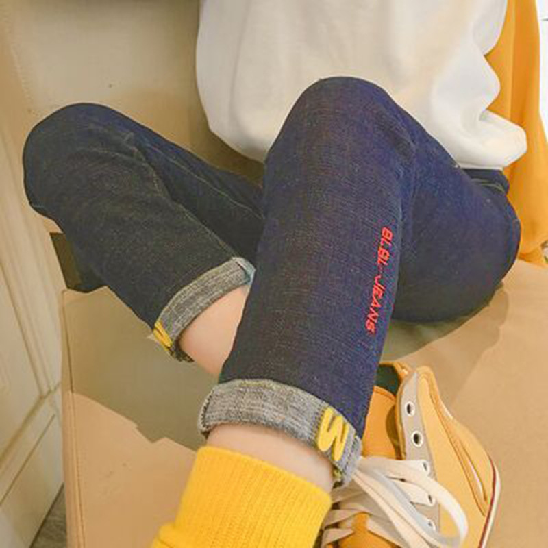 Вышитые отдельные брюки W-денима