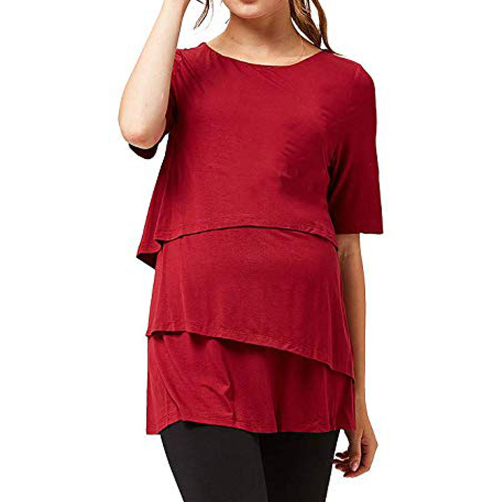 summer T-shirt for pregnant for breastfeeding