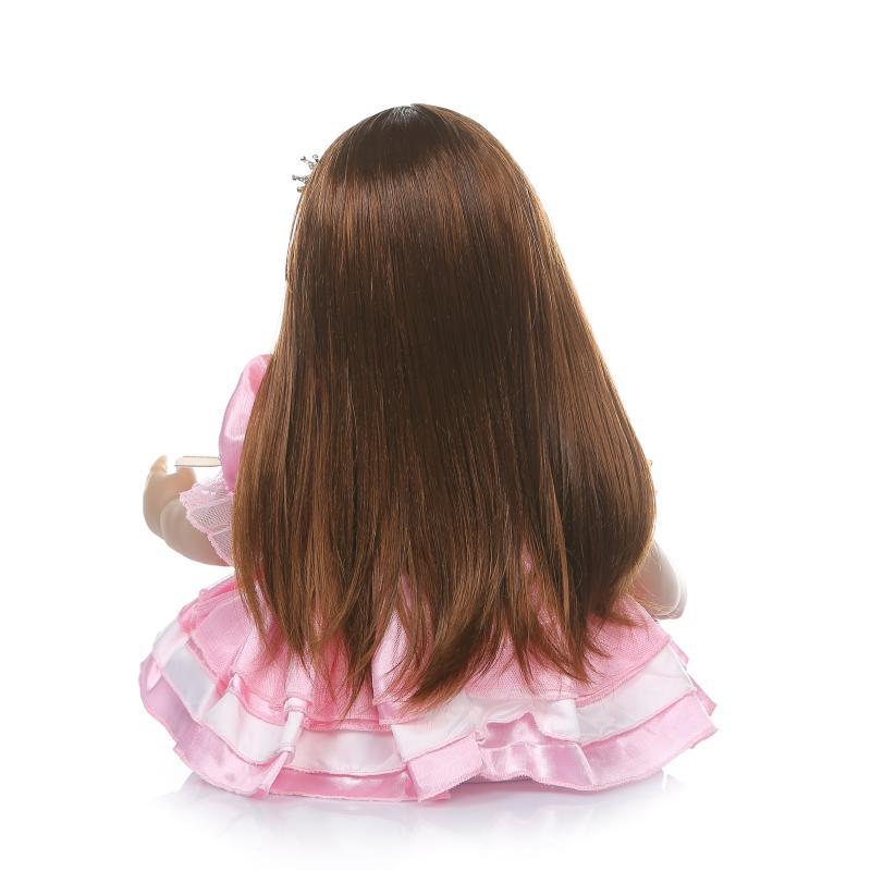 Renacer niño simulación niña Rapunzel muñeca jugar casa juguete en stock tiro real