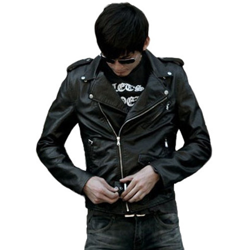 ebay AliExpress spring and autumn and winter Korean men's leather jacket slim fit motorcycle pu washed leather men's jacket