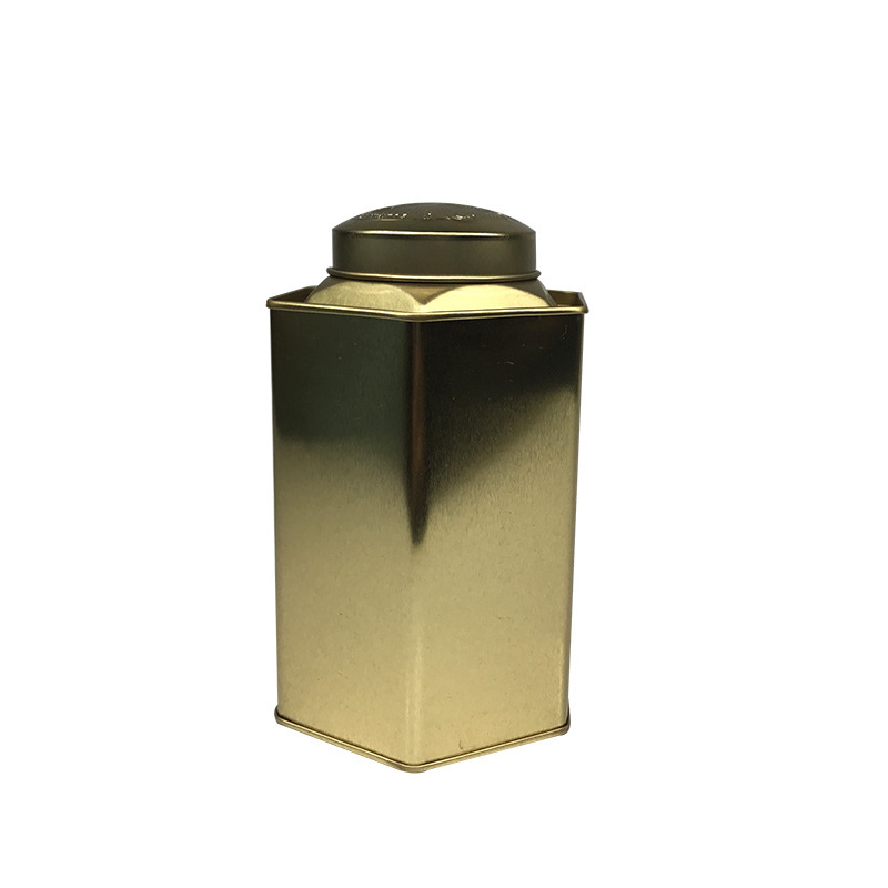 lata de alimentos de estaño metal Fujian Jinjun ceja sellado inferior hexagonal especial caja de hierro de envasado de té negro