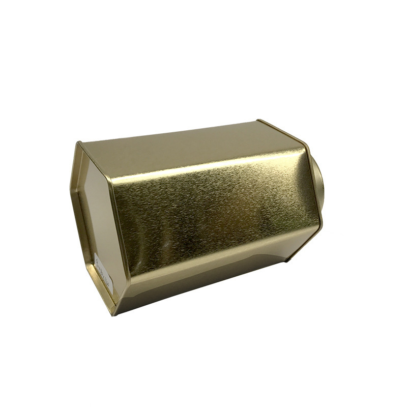 lata de alimentos de estaño metal Fujian Jinjun ceja sellado inferior hexagonal especial caja de hierro de envasado de té negro image 4
