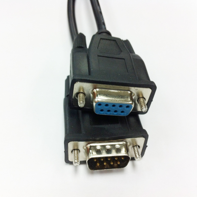 DB9公对母B9 M to F DB9孔转9针 SUB电脑连接线