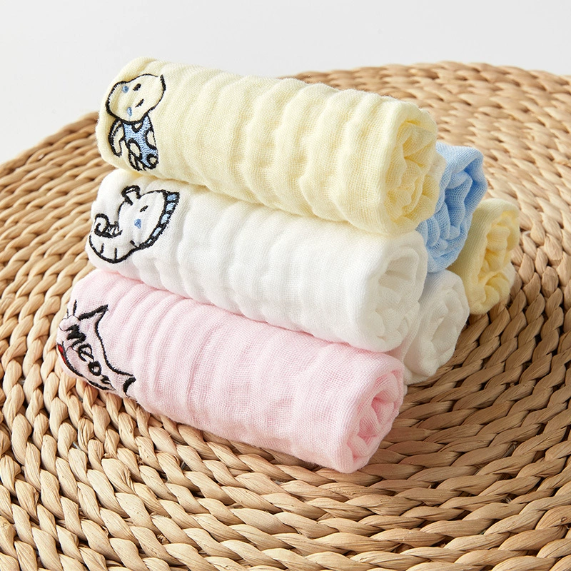 Детский слюнявчик, марлевая салфетка для умывания лица новорожденного, хлопковый носовой платок для раннего возраста