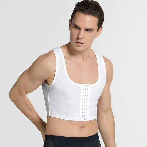 New men's shapewear corset vest corset shaping tight underwear chest pull back lift thin breathable NY106
