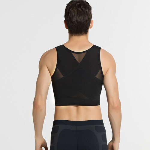New men's shapewear corset vest corset shaping tight underwear chest pull back lift thin breathable NY106