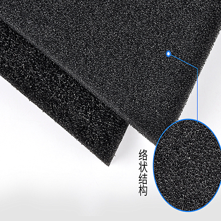 透气防尘机箱过滤棉 5mm厚设备防尘棉垫 开孔黑色过滤网 长条海绵