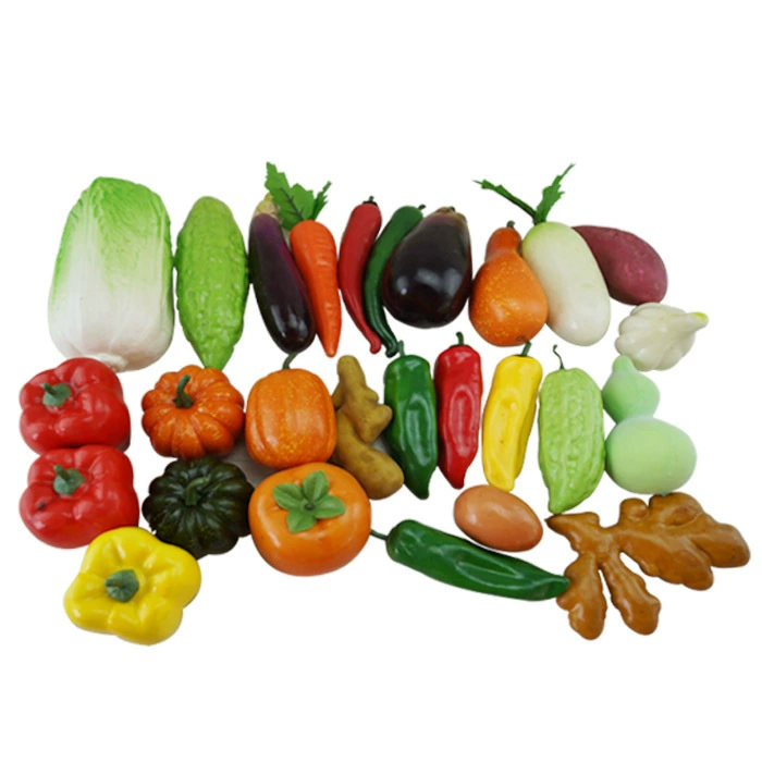 High -simulation Vegetables and Fruit set model Tudou cucumber tomatoes, corn, eggplant, carrot, pepper, cabbage cabbage