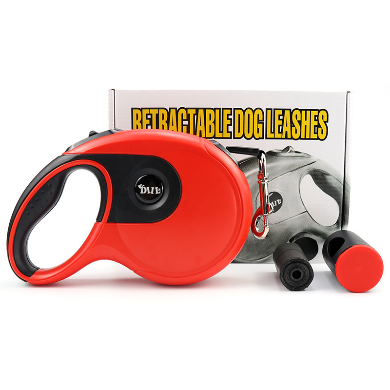 Correa retráctil automática de 8 m popular de Amazon, correa para perros grandes resistente a roturas y al desgaste, suministros para mascotas