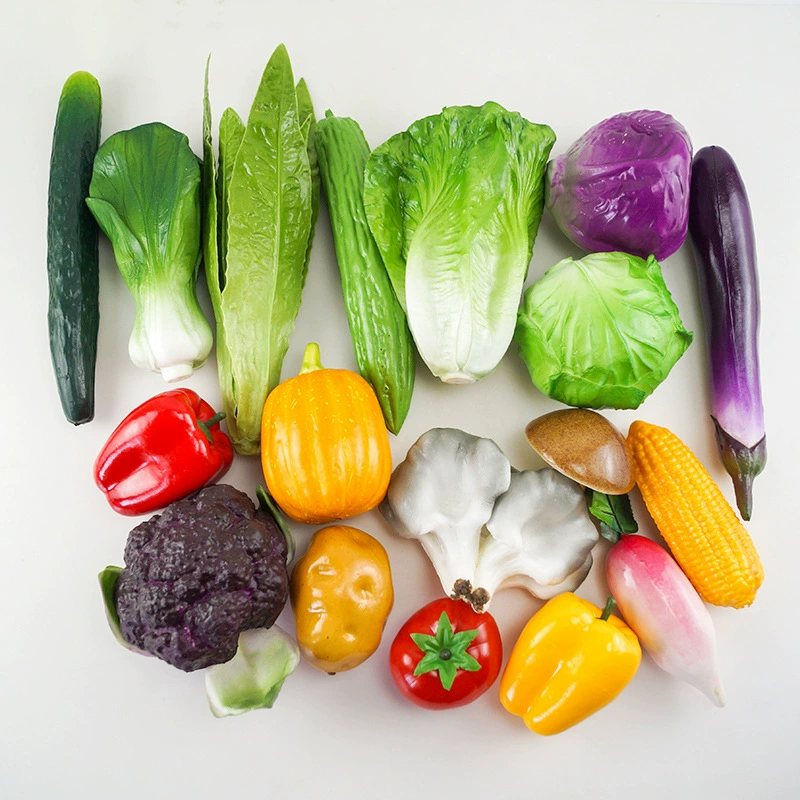 High -simulation Vegetables and Fruit set model Tudou cucumber tomatoes, corn, eggplant, carrot, pepper, cabbage cabbage