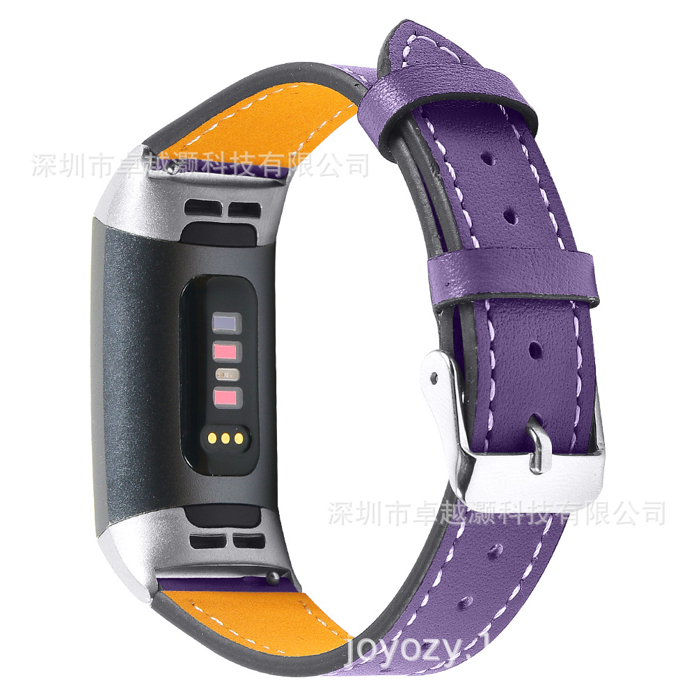 Para Fitbit charge3 reloj primera capa de cuero vaca reemplazo Correa muñeca charge3 cinturón