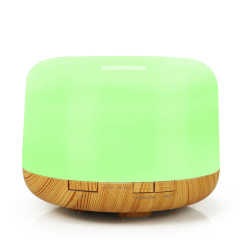 Wood grain aroma diffuser humidifier ultrasonic mini diffuser lamp home essential oil burner wholesale 500ML