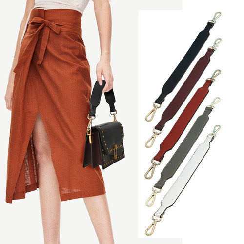 Handbag strap new style solid color black fashion versatile brand purchasing bag shoulder strap bag strap accessories
