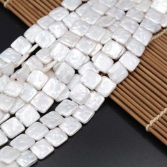 Square baroque-style faux pearl beads 12-13 irregular clam shell spacer beads DIY artificial jewelry earring materials